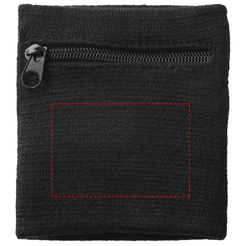 Poignet de sport avec poche zippée Brisky: Face avant · Transfert