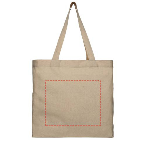 Sac cabas à soufflet recyclé 210 g/m² de 13 l Pheebs: Face avant · Transfert DTF
