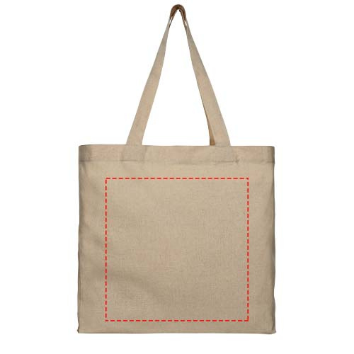 Sac cabas à soufflet recyclé 210 g/m² de 13 l Pheebs: Face avant · Sérigraphie