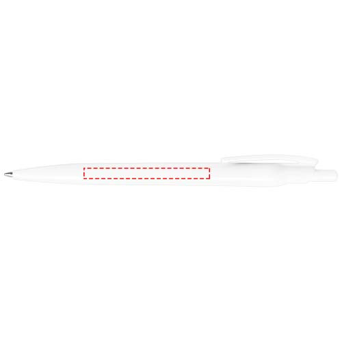 Stylo à bille en plastique PET recyclé Marksman Alessio avec impression personnalisable: Corps du stylo · Tampographie