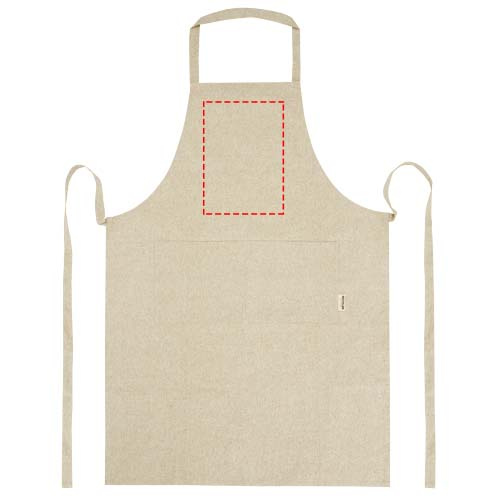 Tablier en coton recyclé 200 g/m² Pheebs: Poitrine · Transfert
