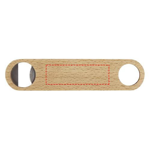 Origina – décapsuleur en bois: Face avant · Gravure laser