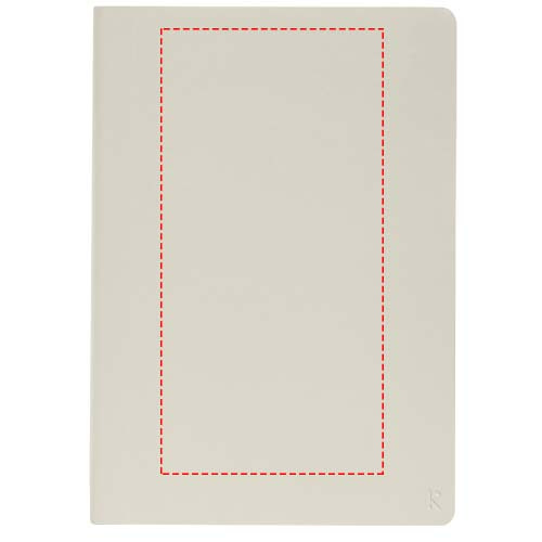 Carnet ligné A5 à couverture souple Karst®: Face avant · Sérigraphie