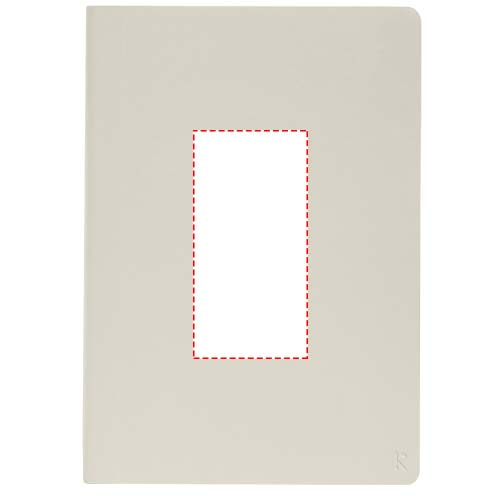 Carnet ligné A5 à couverture souple Karst®: Face avant · Doming en quadrichromie