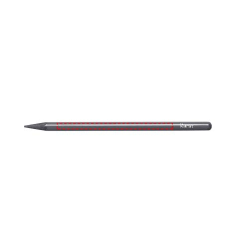 Lot de 5 crayons graphite 2B sans bois Karst®: Crayon 1 · Gravure laser