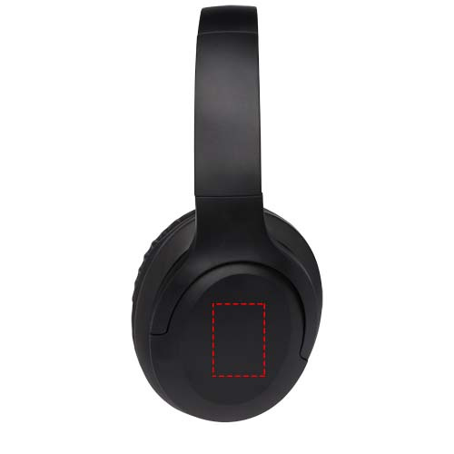 Casque Bluetooth® en plastique recyclé Loop: Coque de l’oreillette gauche · Tampographie