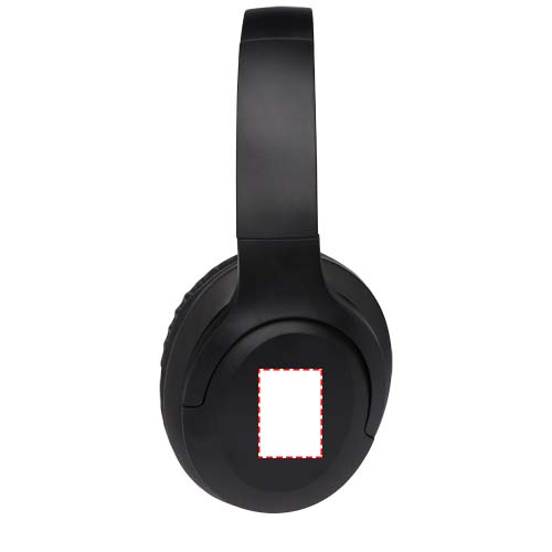 Casque Bluetooth® en plastique recyclé Loop: Coque de l’oreillette gauche · Doming en quadrichromie