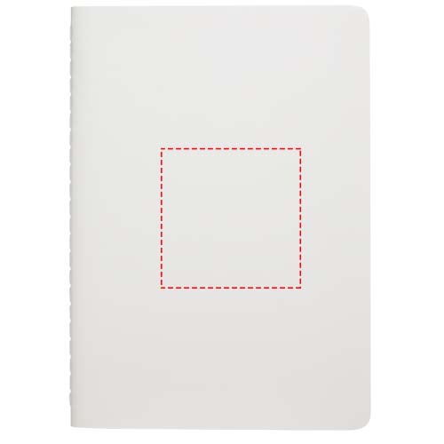 Cahier en papier de pierre Shale: Face avant · Tampographie