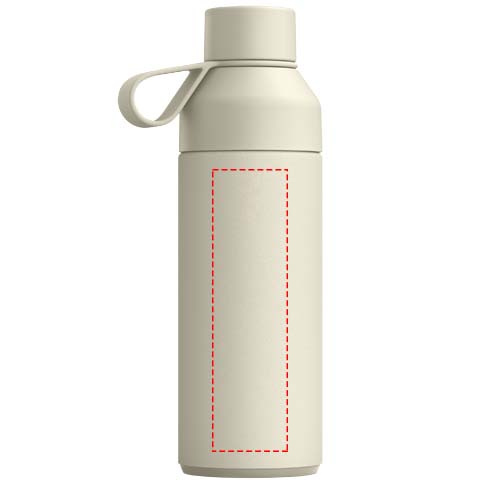 Bouteille à eau 500 ml à isolation sous vide Ocean Bottle: Face arrière · Gravure laser