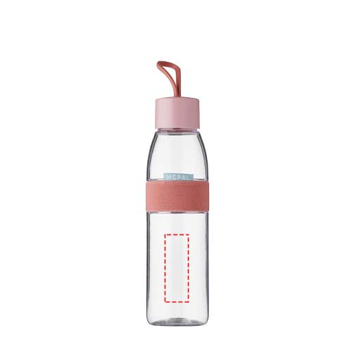 Bouteille à eau 500 ml Mepal Ellipse: Face avant · Tampographie