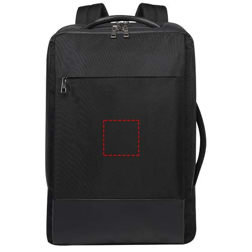 Sac à dos extensible pour ordinateur 17 pouces 35 l en matière recyclée GRS Expedition Pro: Poche · Broderie