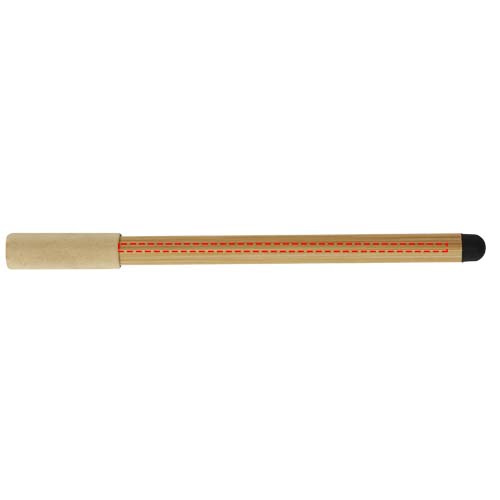 Stylo sans encre Mezuri en bambou : Face arrière · Impression numérique