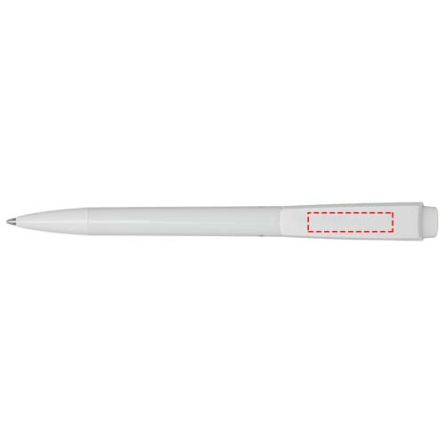 Stylo à bille Martha en plastique recyclé: Clip · Tampographie