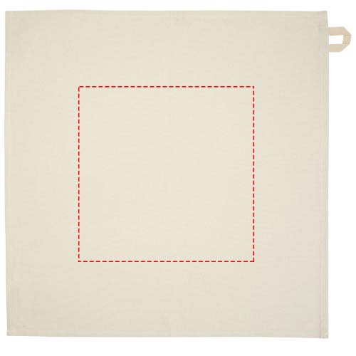Alora – torchon en coton recyclé 200 g/m²: Corps du produit · Sérigraphie