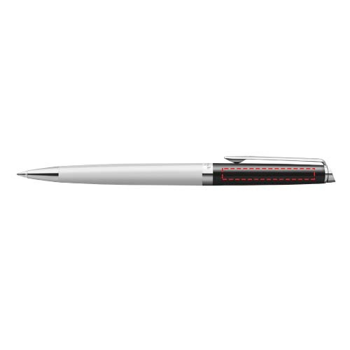 Stylo à bille Hemisphere bicolore avec attributs en palladium: Capuchon · Gravure laser