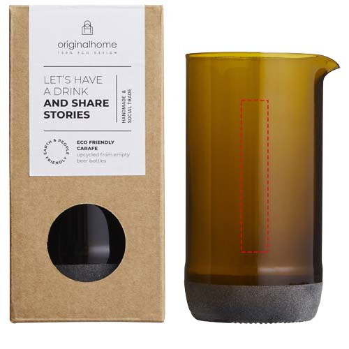 Carafe à eau Originalhome de 430 ml: Face avant · Gravure laser