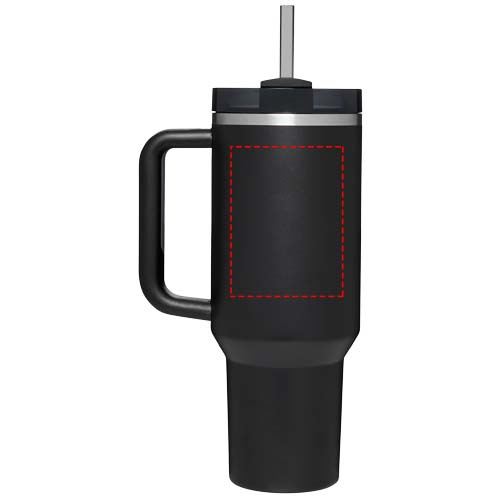 Gobelet isotherme Stanley Quencher H2.0 1 200 ml: Face arrière · Gravure laser à 360°