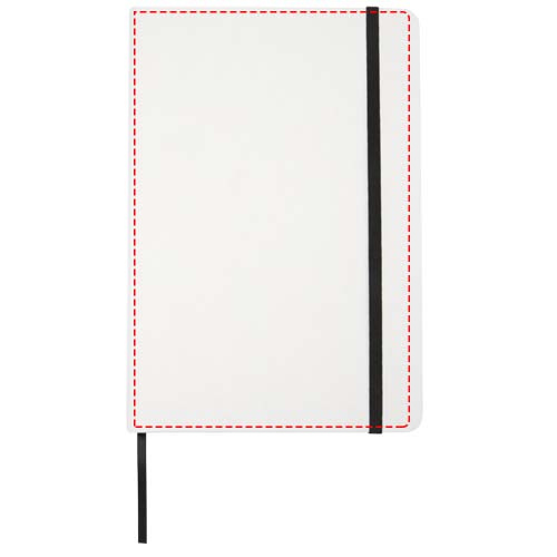 Carnet A5 à couverture rigide et pages lignées en papier de pierre Holm: Face avant · Impression numérique