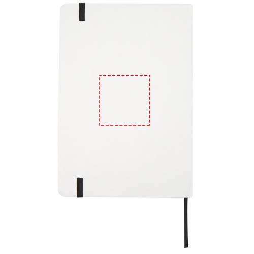 Carnet A5 à couverture rigide et pages lignées en papier de pierre Holm: Face arrière · Tampographie