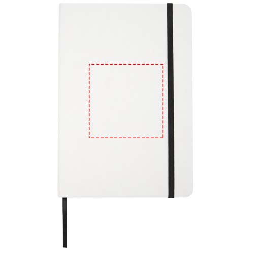 Carnet A5 à couverture rigide et pages lignées en papier de pierre Holm: Face avant · Marquage en relief ou en creux