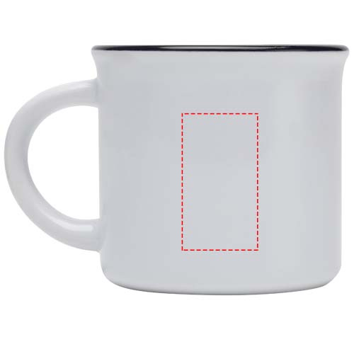 Mug en céramique Bari 240 ml: Back · Laser engraving
