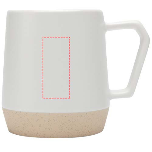 Mug en céramique Dolce 300 ml à finition mate: Face avant · Gravure laser