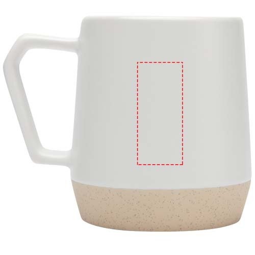 Mug en céramique Dolce 300 ml à finition mate: Face arrière · Gravure laser