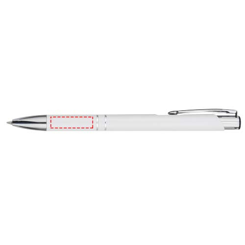Stylo à bille Moneta en aluminium recyclé, encre bleue: Corps du stylo · Tampographie