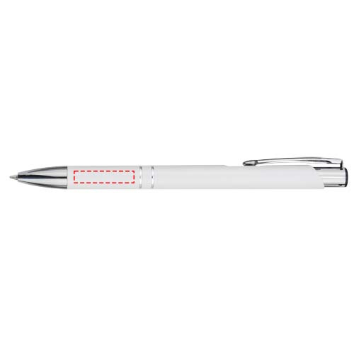 Stylo à bille Moneta en aluminium recyclé, encre bleue: Corps du stylo · Impression numérique brillante