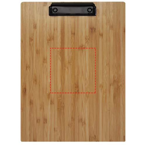 Porte-bloc Tavula en bambou: Face avant · Gravure laser
