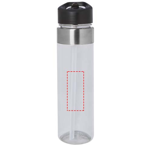 Gourde Tritan Dylan de 650 ml avec bec rabattable: Face avant · Tampographie