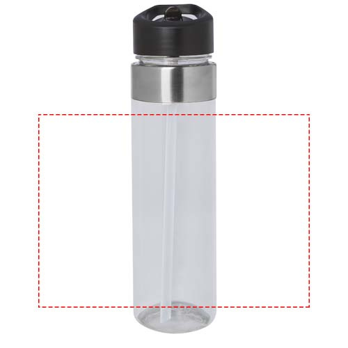 Gourde Tritan Dylan de 650 ml avec bec rabattable: Tout autour · Impression numérique à 360°
