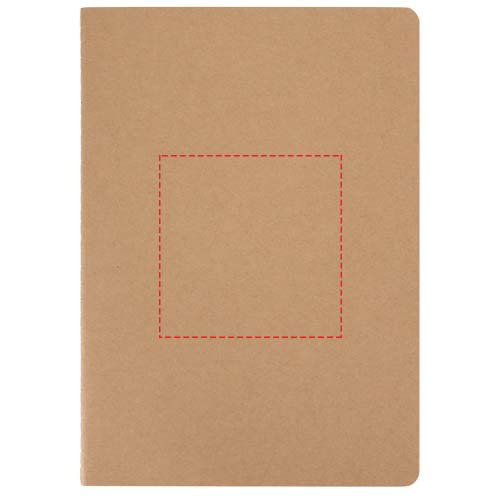 Cahier kraft Slyk A5 à pages à points: Face avant · Marquage à chaud