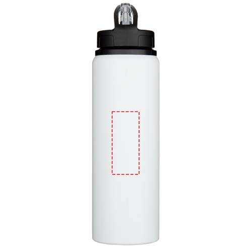 Gourde Fitz 800 ml à simple paroi en acier inoxydable recyclé RCS: Face avant · Gravure laser