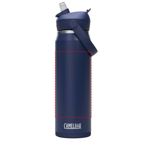 Bouteille isotherme sous vide Camelbak® Thrive Flip VSS 740 ml en acier inoxydable avec paille rabattable: Tout autour · Gravure laser à 360°