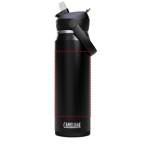 Bouteille isotherme sous vide Camelbak® Thrive Flip VSS 740 ml en acier inoxydable avec paille rabattable: Tout autour · Gravure laser à 360°