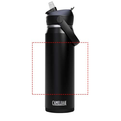Bouteille isotherme sous vide Camelbak® Thrive Flip VSS 740 ml en acier inoxydable avec paille rabattable: Tout autour · Sérigraphie circulaire