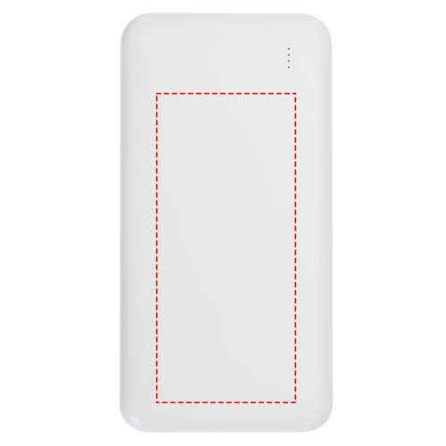 Batterie externe Intan 10000 mAh 10 W en plastique recyclé: Face avant · Impression numérique