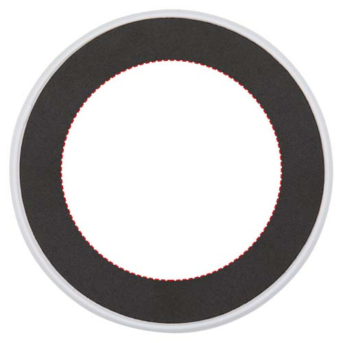 Support de téléphone magnétique pliable Alcor en plastique recyclé avec détails en bambou: Panneau du dessus · Autocollant imprimé en numérique