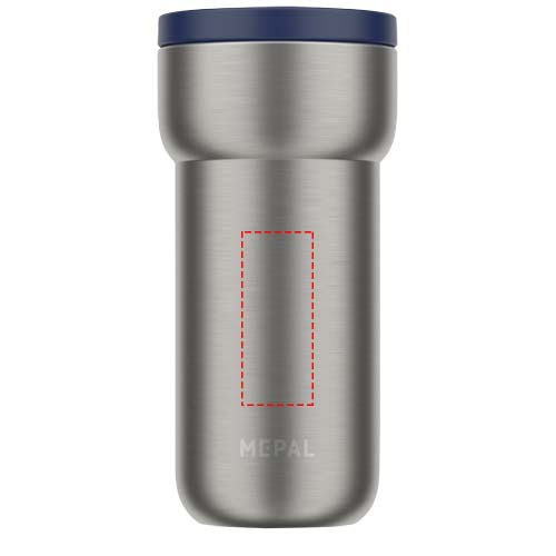 Mepal Ellipse 375 ml izolēta nerūsējošā tērauda krūze: Front · Laser engraving