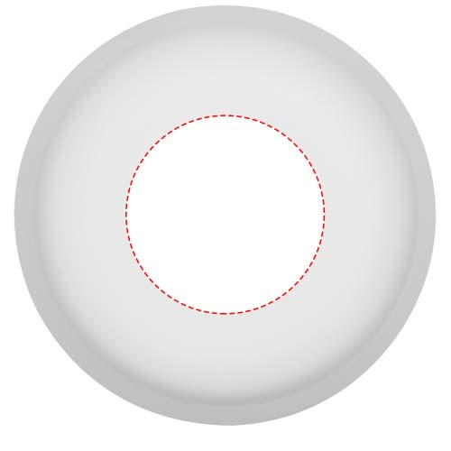Lampe de table rechargeable Alya à intensité variable et 3 modes d’éclairage: Dessus · Autocollant imprimé en numérique