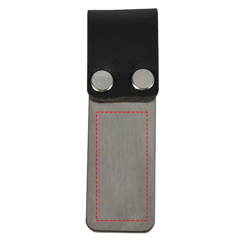 Porte-stylo à clip Riva: Face arrière · Gravure laser