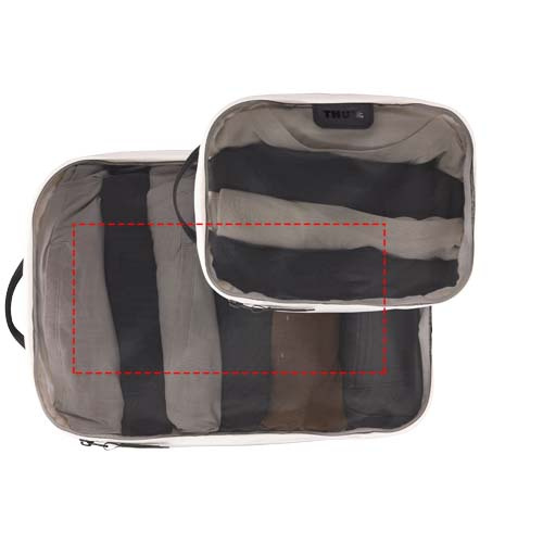 Ensemble de 2 housses de rangement Thule en matières recyclées: Face avant · Transfert DTF