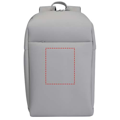 Sac à dos SMART GRS recyclé pour ordinateur 15 pouces, 18L: Face avant · Transfert DTF