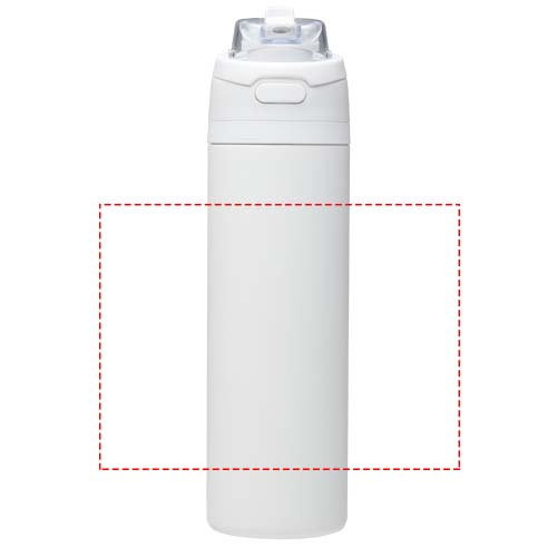 Gourde Theron 800 ml à simple paroi en acier inoxydable recyclé RCS: Wrap · Screenround