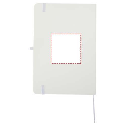 Spectrum, carnet A5 recyclé à couverture rigide: Face arrière · Autocollant imprimé en numérique