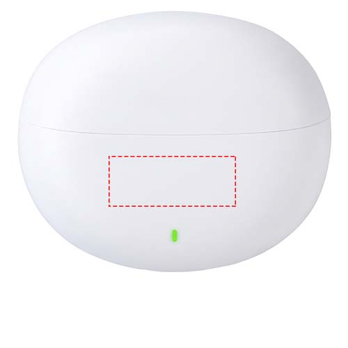 Boompods Echowave, écouteurs entièrement sans fil: Face avant · Tampographie