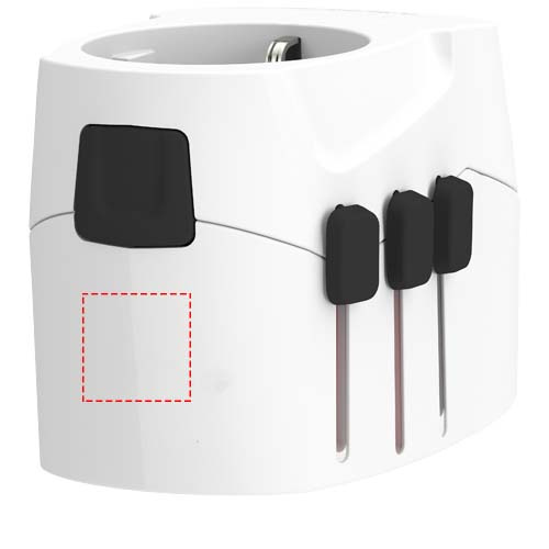 SKROSS® PRO Light USB AC30PD, adaptateur de voyage universel: Dessus · Tampographie