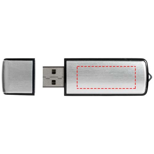 Clé USB carrée: Face arrière · Tampographie