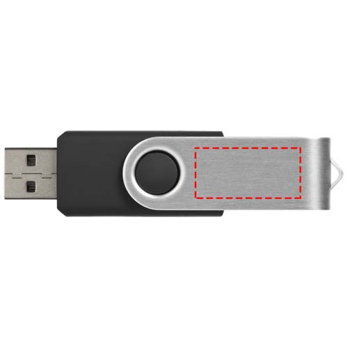 Clé USB Rotate avec doming: Face arrière · Sérigraphie
